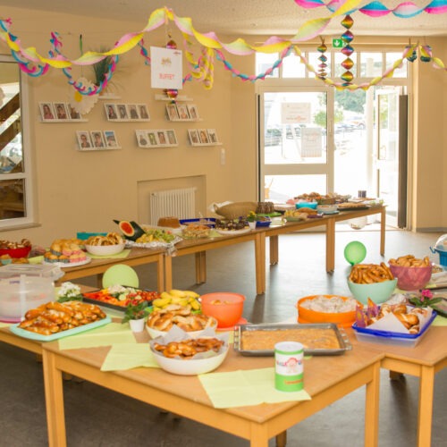 Buffet in der KiTa Pusteblume