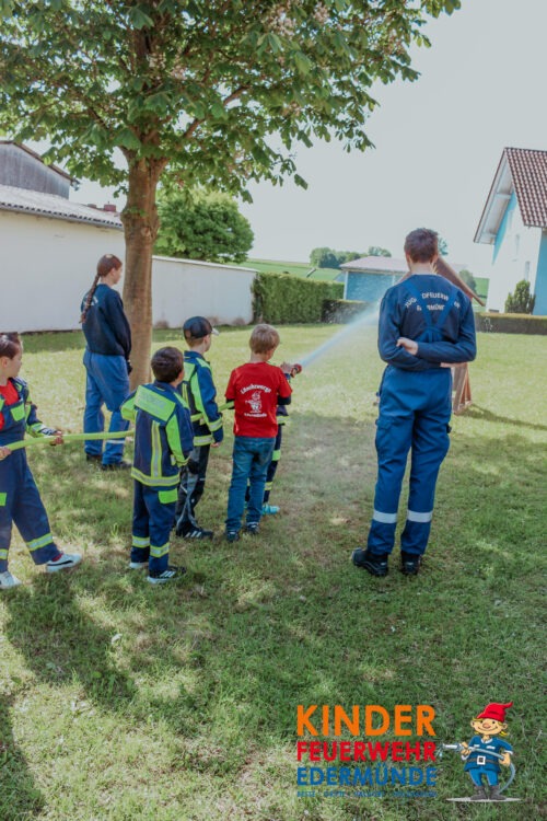 Übungsdienst der Kinderfeuerwehr