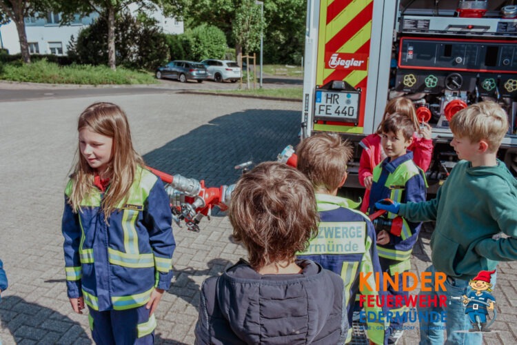 Übungsdienst der Kinderfeuerwehr