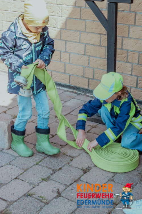 Übungsdienst der Kinderfeuerwehr