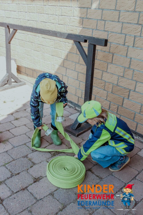 Übungsdienst der Kinderfeuerwehr