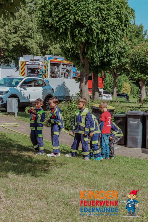 Übungsdienst der Kinderfeuerwehr
