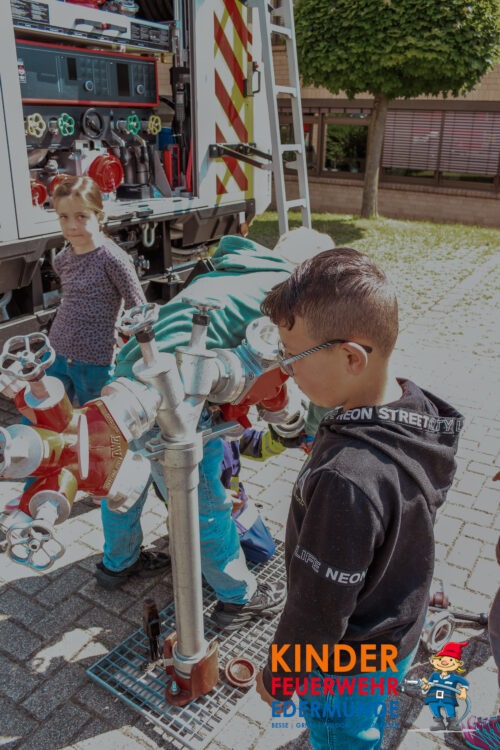 Übungsdienst der Kinderfeuerwehr