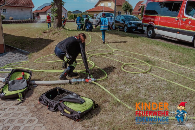 Übungsdienst der Kinderfeuerwehr