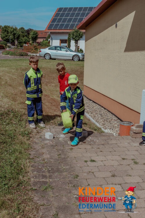 Übungsdienst der Kinderfeuerwehr