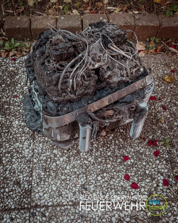 Verbrannte Heissluftfritteuse