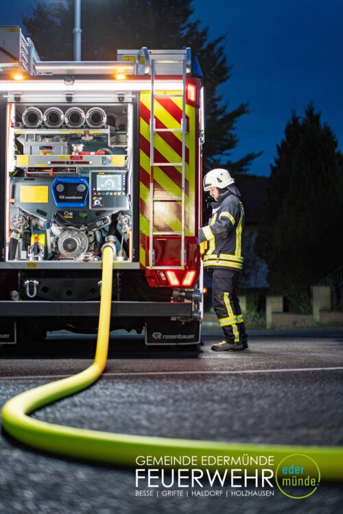 Übungsdienst mit dem neuen MLF in Haldorf