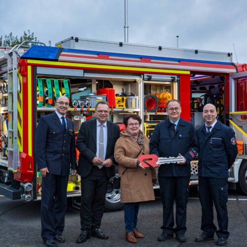 Einweihung des neuen Fahrzeuges