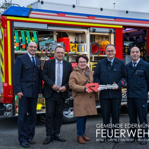 Einweihung des neuen Fahrzeuges