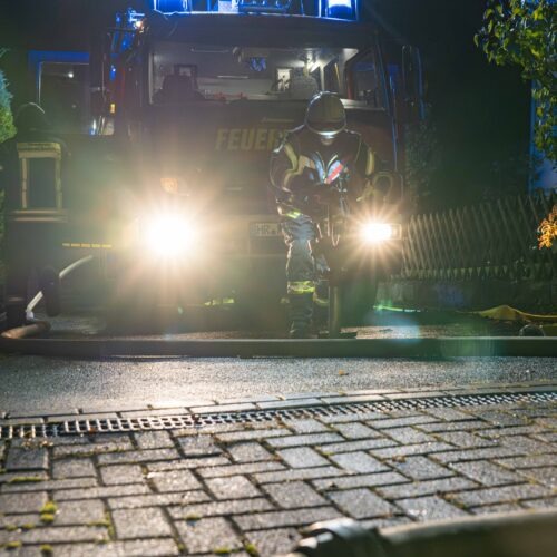 Übungsdienst mit der Feuerwehr Guxhagen