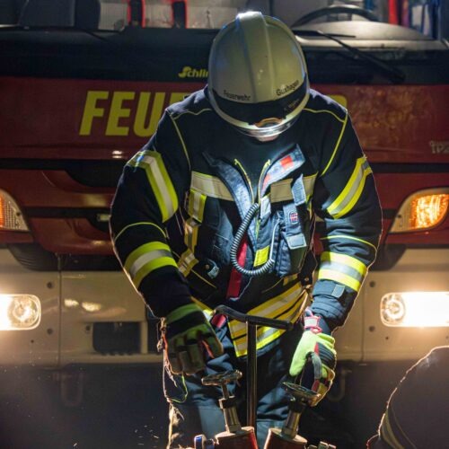 Übungsdienst mit der Feuerwehr Guxhagen
