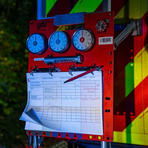 Übungsdienst mit der Feuerwehr Guxhagen