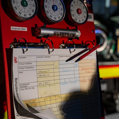 Übungsdienst mit der Feuerwehr Guxhagen