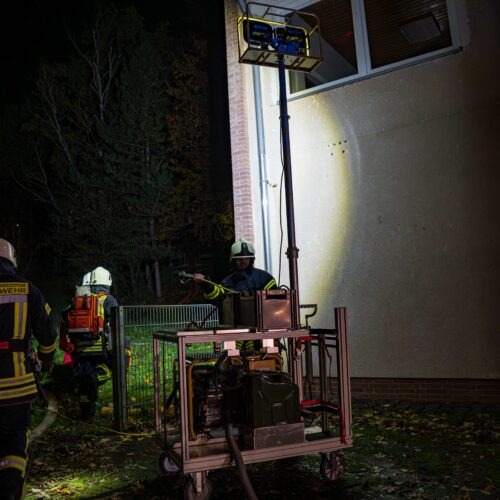 Übungsdienst mit der Feuerwehr Guxhagen