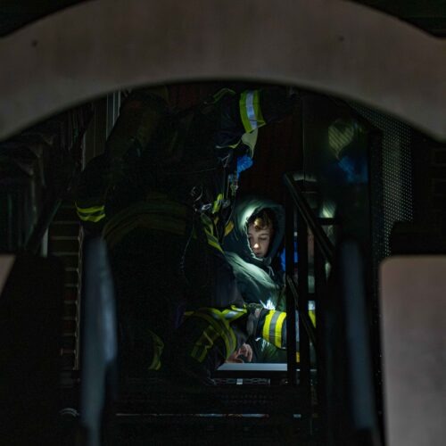 Übungsdienst mit der Feuerwehr Guxhagen