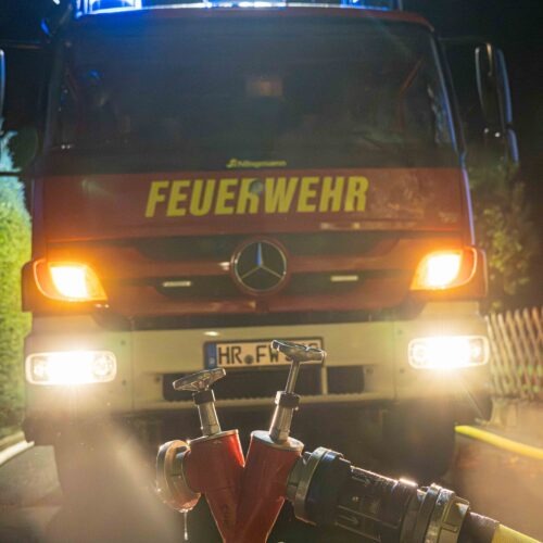 Übungsdienst mit der Feuerwehr Guxhagen