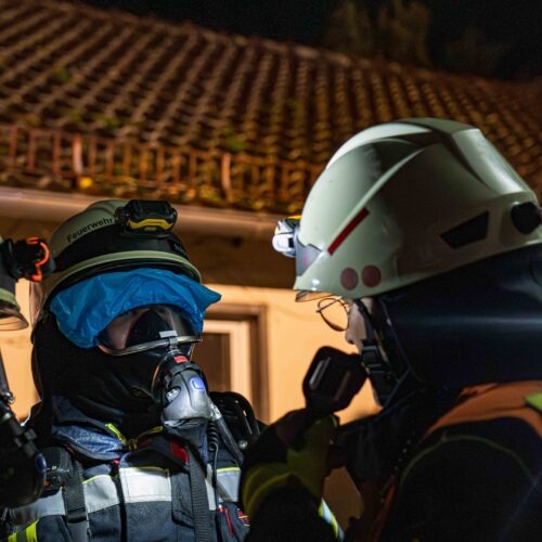 Übungsdienst mit der Feuerwehr Guxhagen