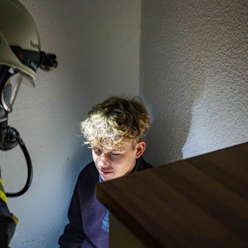 Übungsdienst mit der Feuerwehr Guxhagen