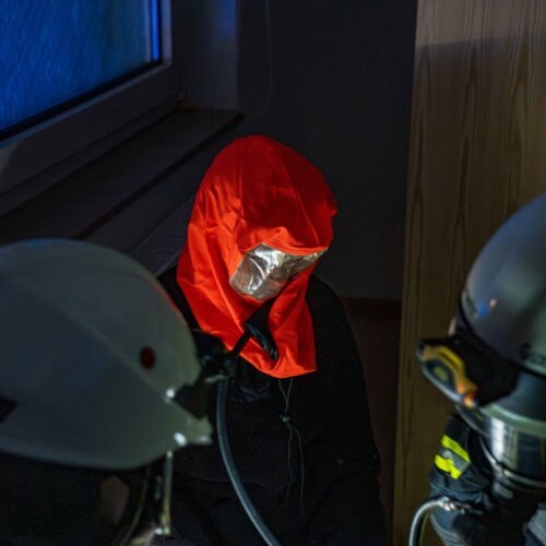 Übungsdienst mit der Feuerwehr Guxhagen