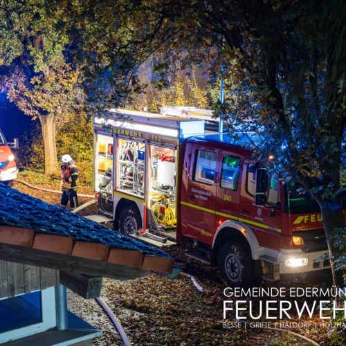 Übungsdienst mit der Feuerwehr Guxhagen