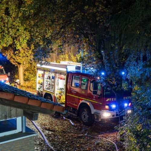 Übungsdienst mit der Feuerwehr Guxhagen