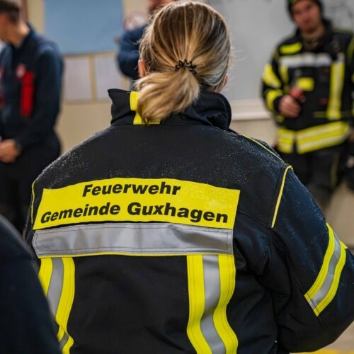 Übungsdienst mit der Feuerwehr Guxhagen