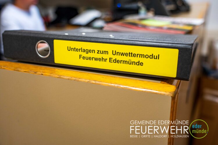 Übung mit dem Unwettermodul in Edermünde