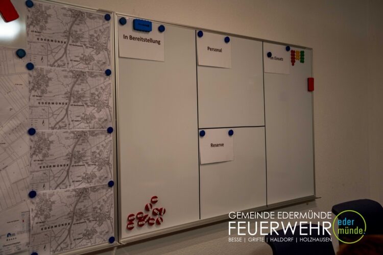 Übung mit dem Unwettermodul in Edermünde