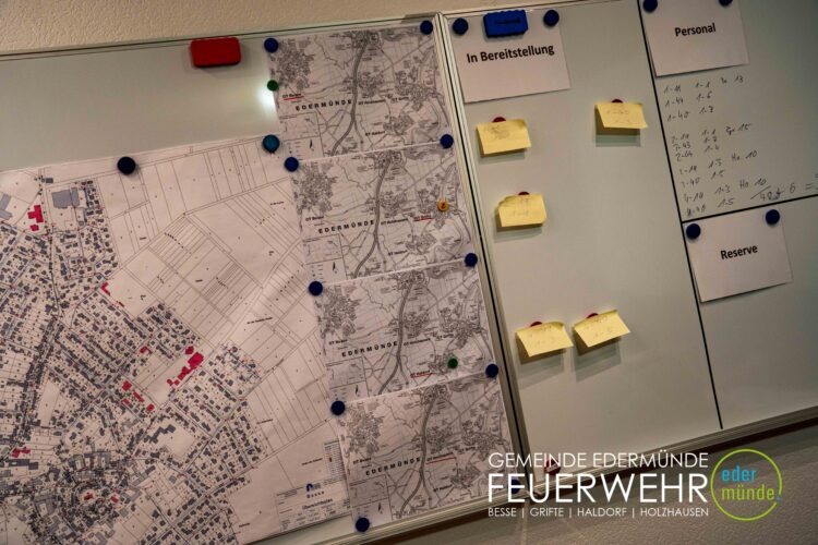 Übung mit dem Unwettermodul in Edermünde