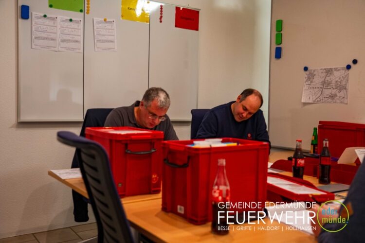 Übung mit dem Unwettermodul in Edermünde