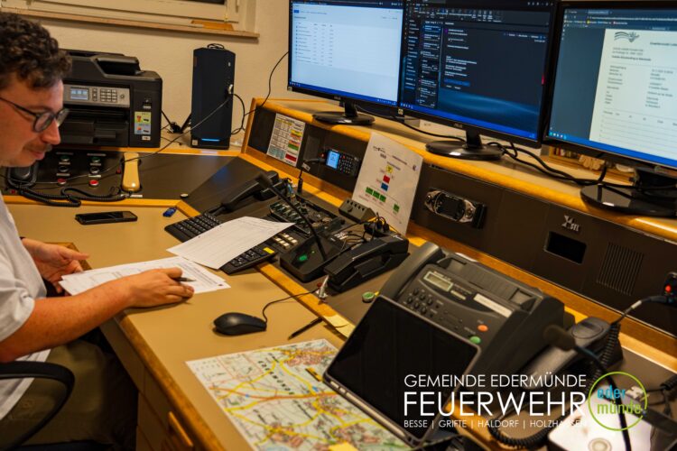 Übung mit dem Unwettermodul in Edermünde