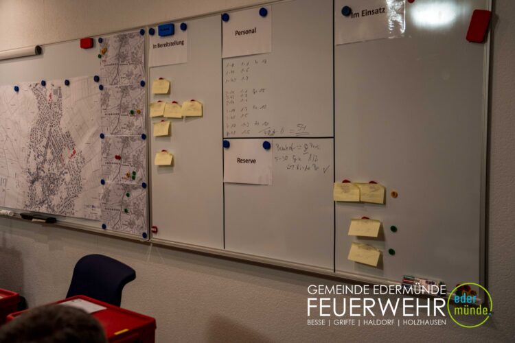 Übung mit dem Unwettermodul in Edermünde